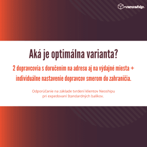 #7 Vzdelávačka s Neoshipom: Koľko a aké spôsoby doručenia je vhodné mať v košíku