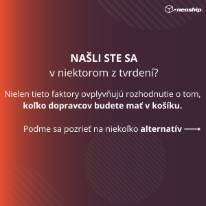 #7 Vzdelávačka s Neoshipom: Koľko a aké spôsoby doručenia je vhodné mať v košíku