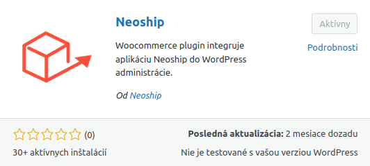 Stiahnutie a aktivácia pluginu Neoship vo WordPress
