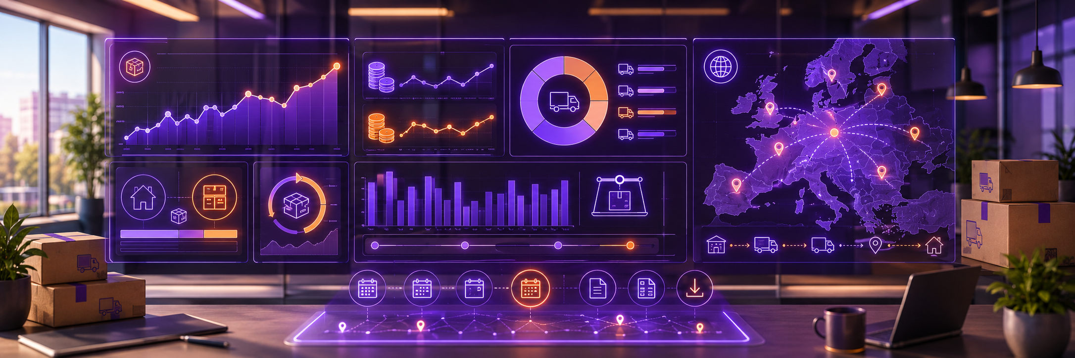 Štatistiky expedície – dashboard Neoship